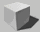 A white cube