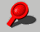 A red magnifying glass